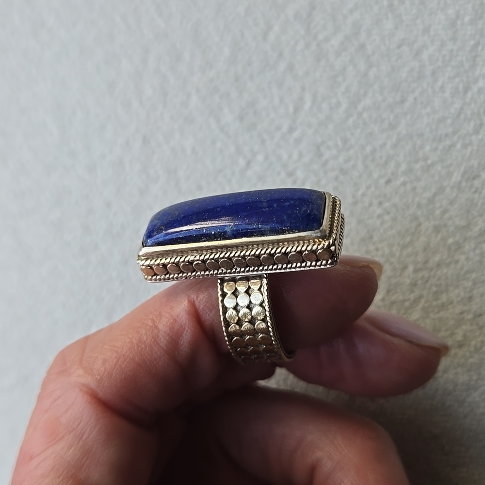 Anna Beck Lapis Rectangular Ring - image 1